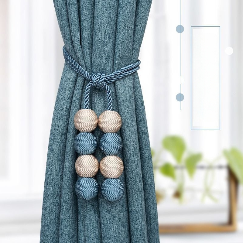 Magnatinė užuolaidų sagtis su kilpa – Europos stilius, audinys, be skylės, šiuolaikiškas minimalistinis dizainas