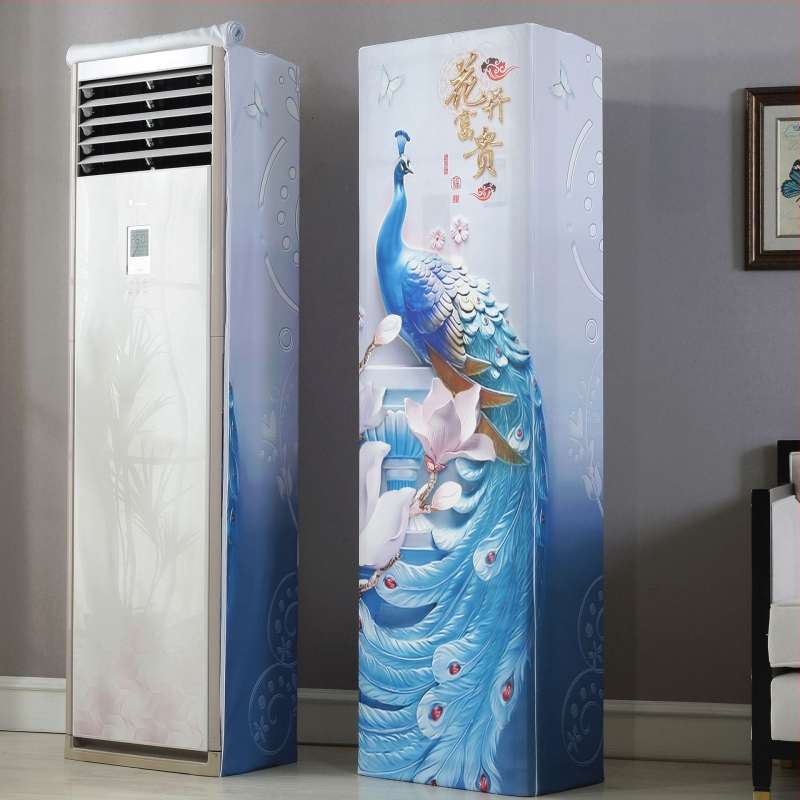 Skapja tipa gaisa kondicioniera pārklājs ar elastīgu audumu, dubultais rāvējslēdzējs, kvadrātveida vertikālais dizains, The Royal Princess