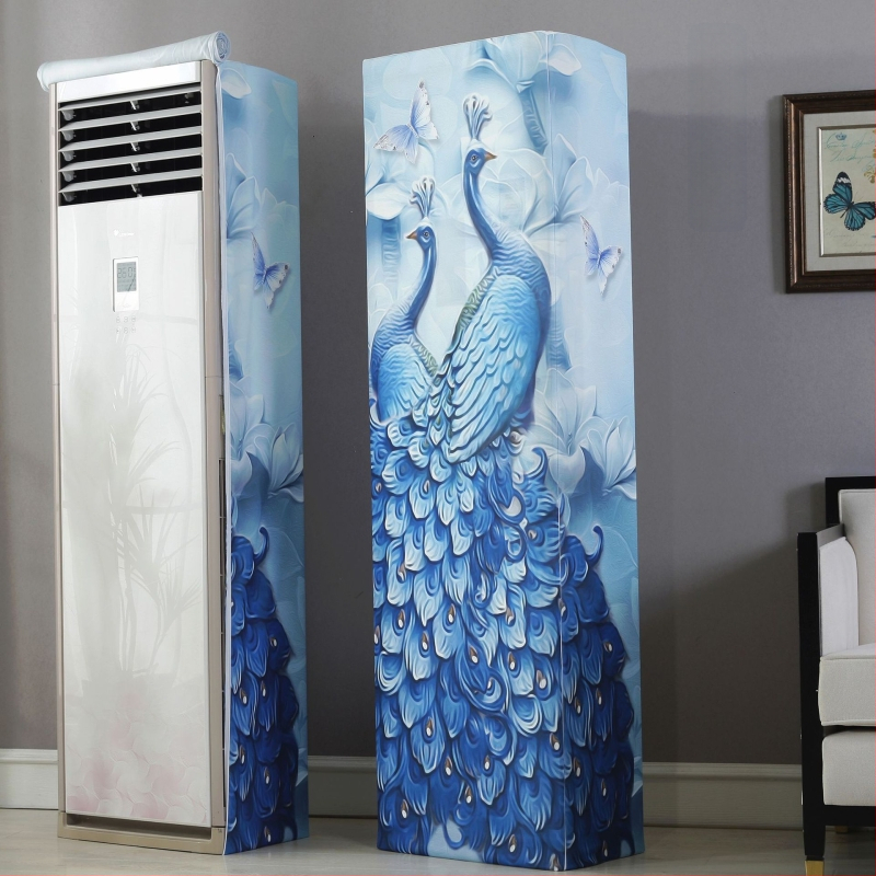 Skapja tipa gaisa kondicioniera pārklājs ar elastīgu audumu, dubultais rāvējslēdzējs, kvadrātveida vertikālais dizains, The Royal Princess