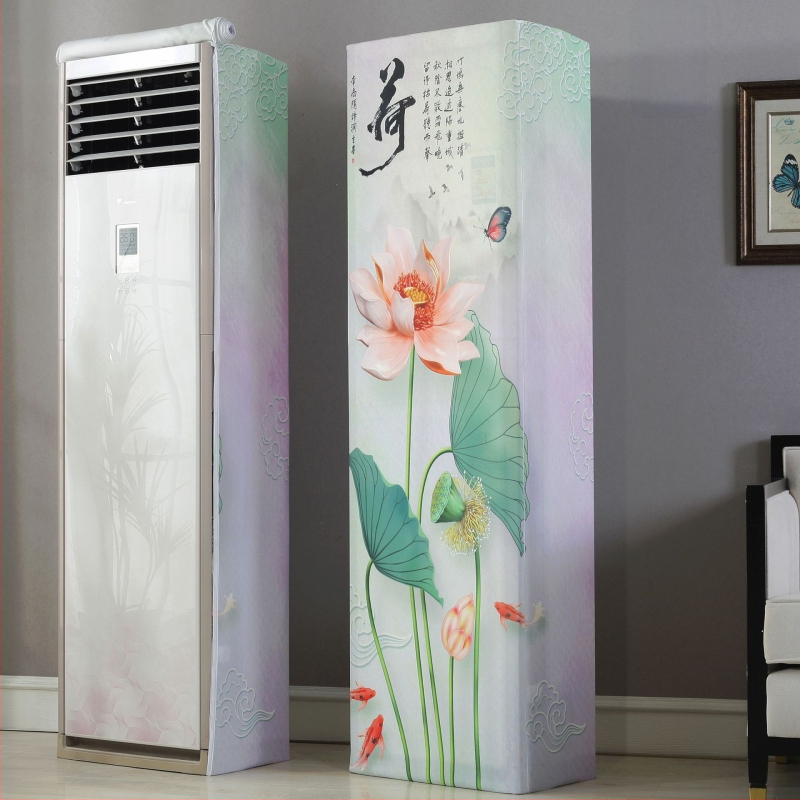 Skapja tipa gaisa kondicioniera pārklājs ar elastīgu audumu, dubultais rāvējslēdzējs, kvadrātveida vertikālais dizains, The Royal Princess