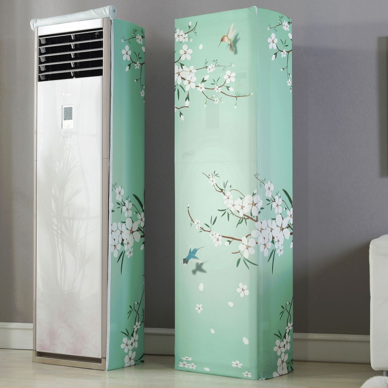 Skapja tipa gaisa kondicioniera pārklājs ar elastīgu audumu, dubultais rāvējslēdzējs, kvadrātveida vertikālais dizains, The Royal Princess