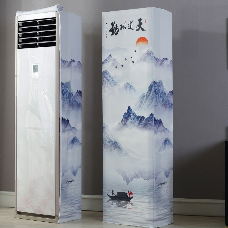 Skapja tipa gaisa kondicioniera pārklājs ar elastīgu audumu, dubultais rāvējslēdzējs, kvadrātveida vertikālais dizains, The Royal Princess