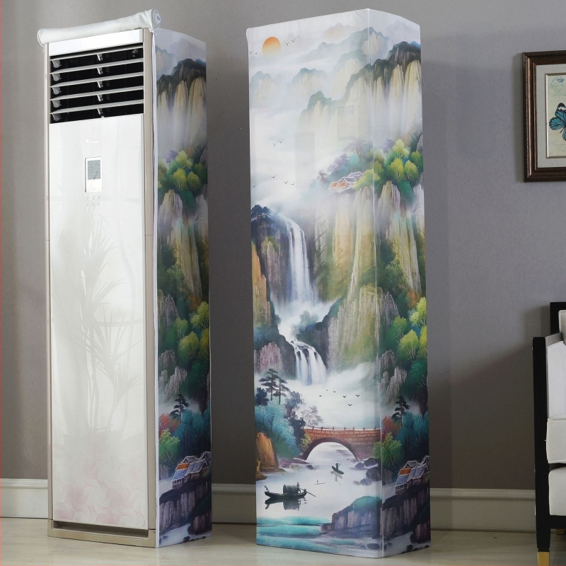 Skapja tipa gaisa kondicioniera pārklājs ar elastīgu audumu, dubultais rāvējslēdzējs, kvadrātveida vertikālais dizains, The Royal Princess