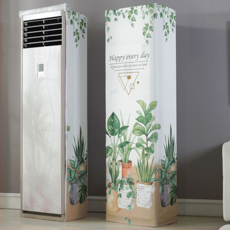 Skapja tipa gaisa kondicioniera pārklājs ar elastīgu audumu, dubultais rāvējslēdzējs, kvadrātveida vertikālais dizains, The Royal Princess