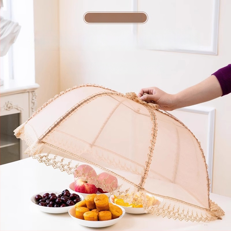 Wenwan hingav toidukate, kokkupandav söögilaua kate, võrgust disain, tolmu ja putukate vastane kaitse koduseks kasutuseks