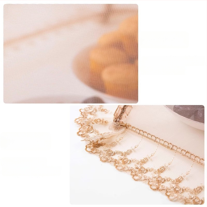 Wenwan hingav toidukate, kokkupandav söögilaua kate, võrgust disain, tolmu ja putukate vastane kaitse koduseks kasutuseks