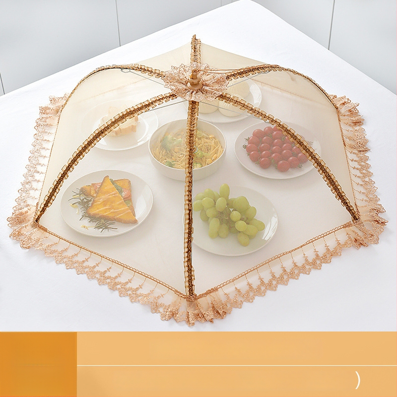 Wenwan hingav toidukate, kokkupandav söögilaua kate, võrgust disain, tolmu ja putukate vastane kaitse koduseks kasutuseks