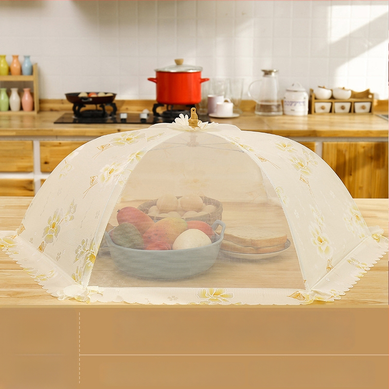 Wenwan hingav toidukate, kokkupandav söögilaua kate, võrgust disain, tolmu ja putukate vastane kaitse koduseks kasutuseks