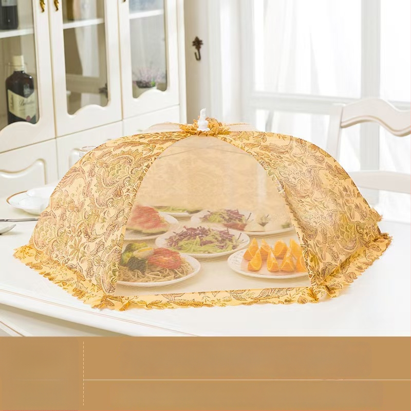 Wenwan hingav toidukate, kokkupandav söögilaua kate, võrgust disain, tolmu ja putukate vastane kaitse koduseks kasutuseks