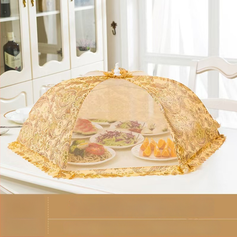 Wenwan hingav toidukate, kokkupandav söögilaua kate, võrgust disain, tolmu ja putukate vastane kaitse koduseks kasutuseks