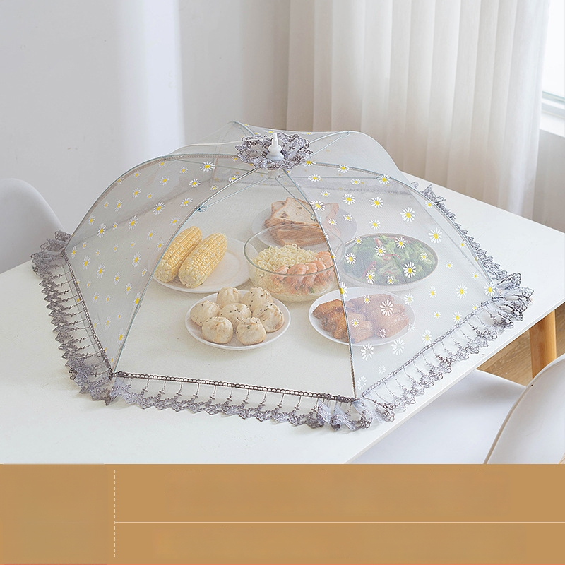 Wenwan hingav toidukate, kokkupandav söögilaua kate, võrgust disain, tolmu ja putukate vastane kaitse koduseks kasutuseks