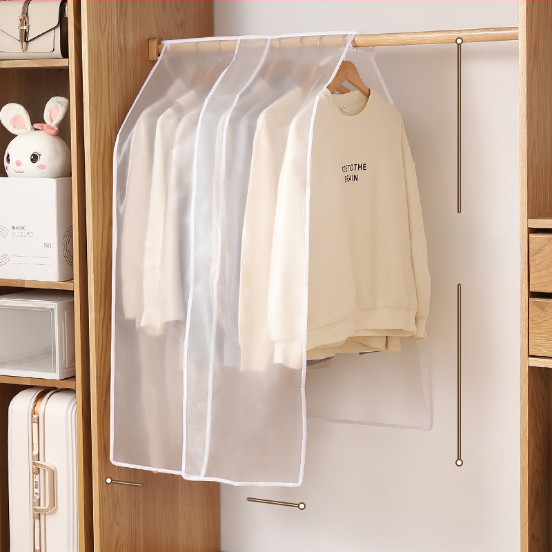 Feida гардеробен калъф за прах - прозрачен калъф за дрехи за закачане, общо предназначение, материал: коприна с флорални мотиви