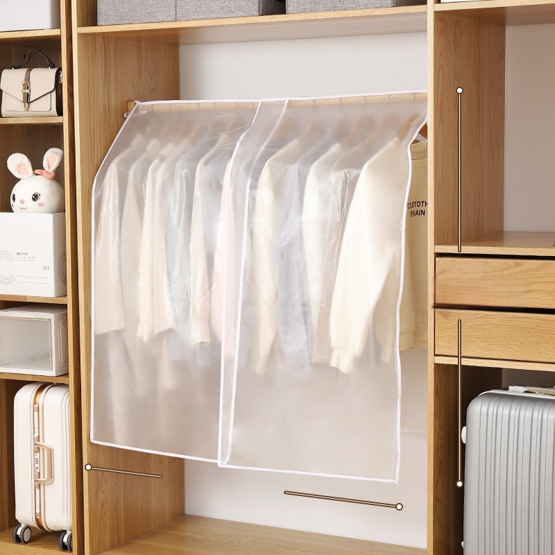 Feida гардеробен калъф за прах - прозрачен калъф за дрехи за закачане, общо предназначение, материал: коприна с флорални мотиви