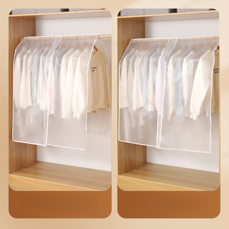 Feida гардеробен калъф за прах - прозрачен калъф за дрехи за закачане, общо предназначение, материал: коприна с флорални мотиви