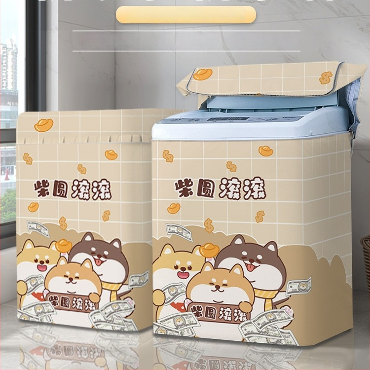 Veļas mazgājamās mašīnas vāciņš, poliesters, Little Iceman, karikatūras stils, putekļu aizsargs