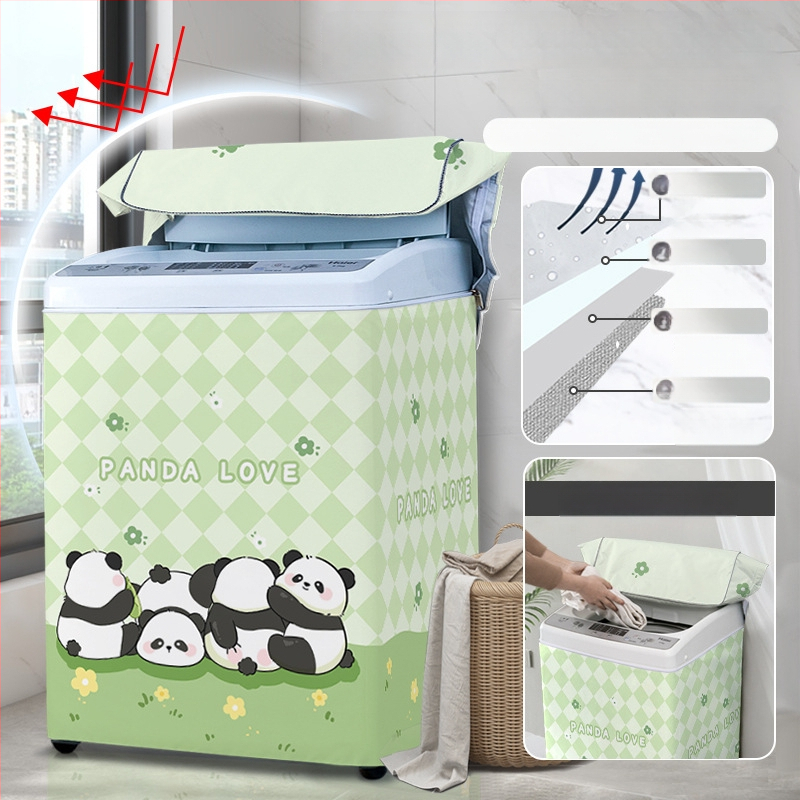 Veļas mazgājamās mašīnas vāciņš, poliesters, Little Iceman, karikatūras stils, putekļu aizsargs