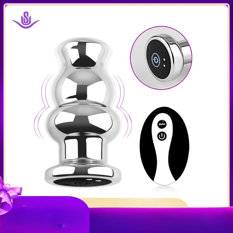 Dongkai Elektriskais Anālais Plugts ar Pērļu Vilkšanas Funkciju, Alumīnija Sakausējums – Pieaugušo Seksrotaļlieta ar Vibrāciju