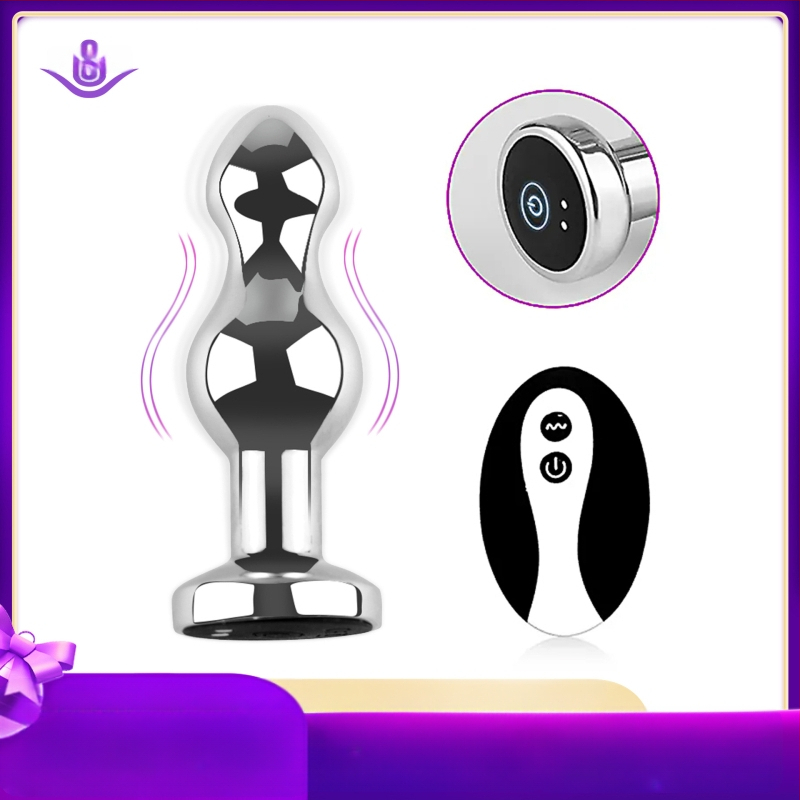 Dongkai Elektriskais Anālais Plugts ar Pērļu Vilkšanas Funkciju, Alumīnija Sakausējums – Pieaugušo Seksrotaļlieta ar Vibrāciju