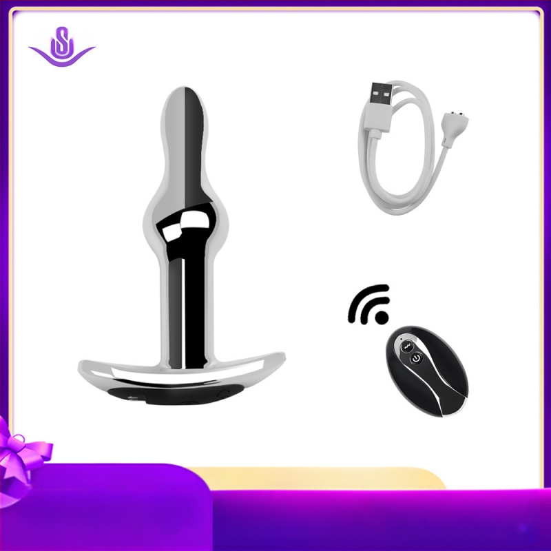 Dongkai Elektriskais Anālais Plugts ar Pērļu Vilkšanas Funkciju, Alumīnija Sakausējums – Pieaugušo Seksrotaļlieta ar Vibrāciju