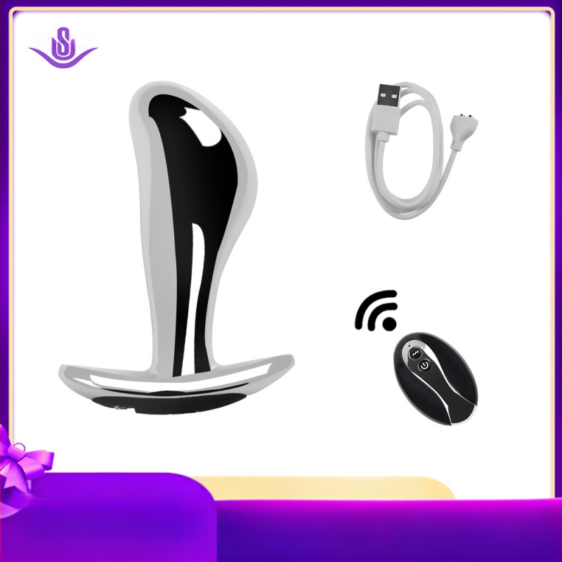 Dongkai Elektriskais Anālais Plugts ar Pērļu Vilkšanas Funkciju, Alumīnija Sakausējums – Pieaugušo Seksrotaļlieta ar Vibrāciju