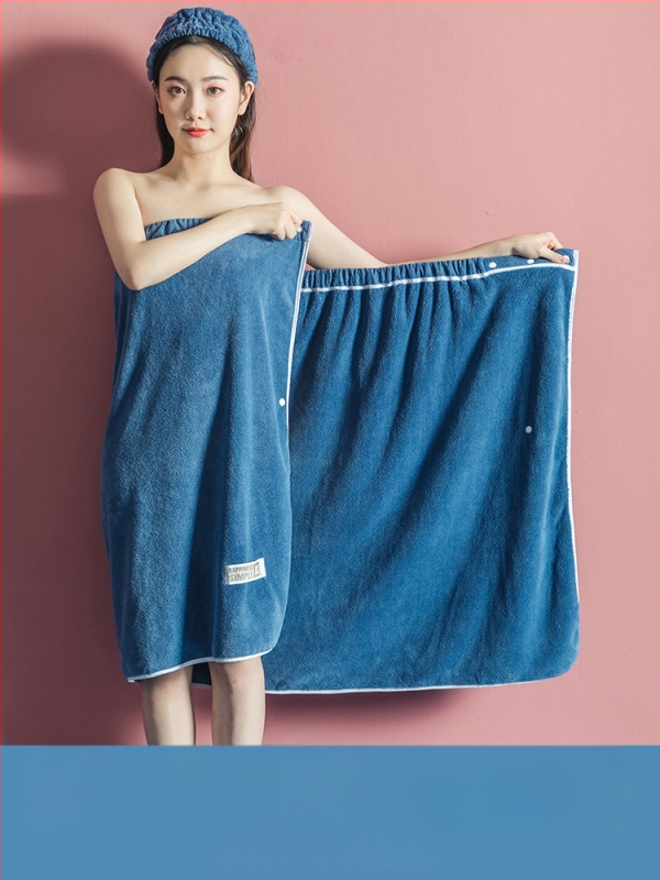 Moteriška dėvima vonios wrap apranga - ne medvilnė, sugeria ir greitai džiūsta, chalato stiliaus maudymosi sijonas, trijų dalių komplektas (Jacquard 150d, 80% poliesterio / 20% nailono)