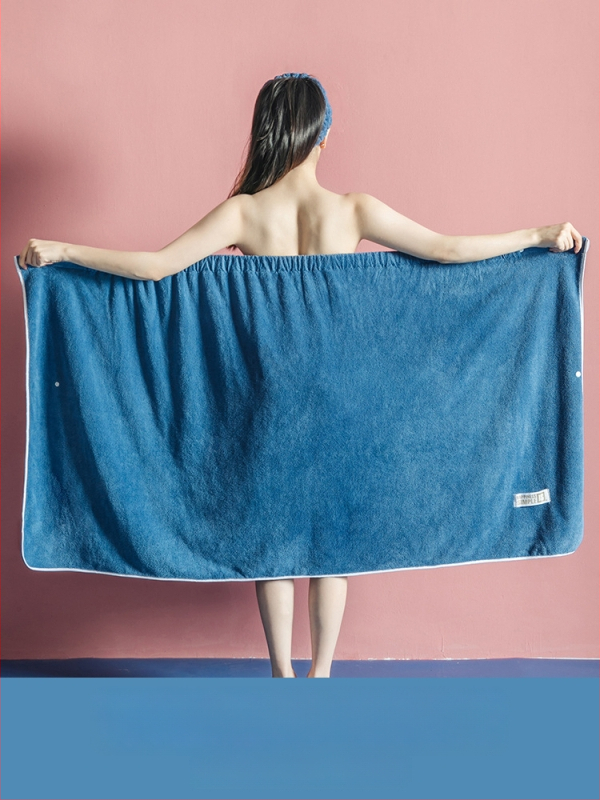 Moteriška dėvima vonios wrap apranga - ne medvilnė, sugeria ir greitai džiūsta, chalato stiliaus maudymosi sijonas, trijų dalių komplektas (Jacquard 150d, 80% poliesterio / 20% nailono)