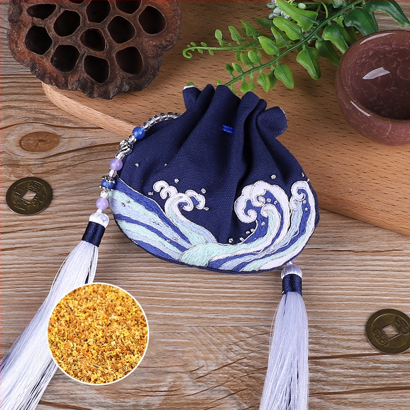 DIY izšūšanas komplekts iesācējiem ar Suzhou izšuvumu, etnisks Ķīnas stila raksts (Chinese Style sērija), auduma izšūšanas komplekts ārējai lietošanai