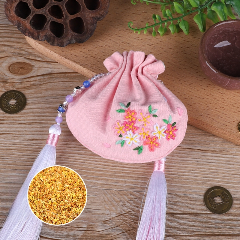 DIY izšūšanas komplekts iesācējiem ar Suzhou izšuvumu, etnisks Ķīnas stila raksts (Chinese Style sērija), auduma izšūšanas komplekts ārējai lietošanai