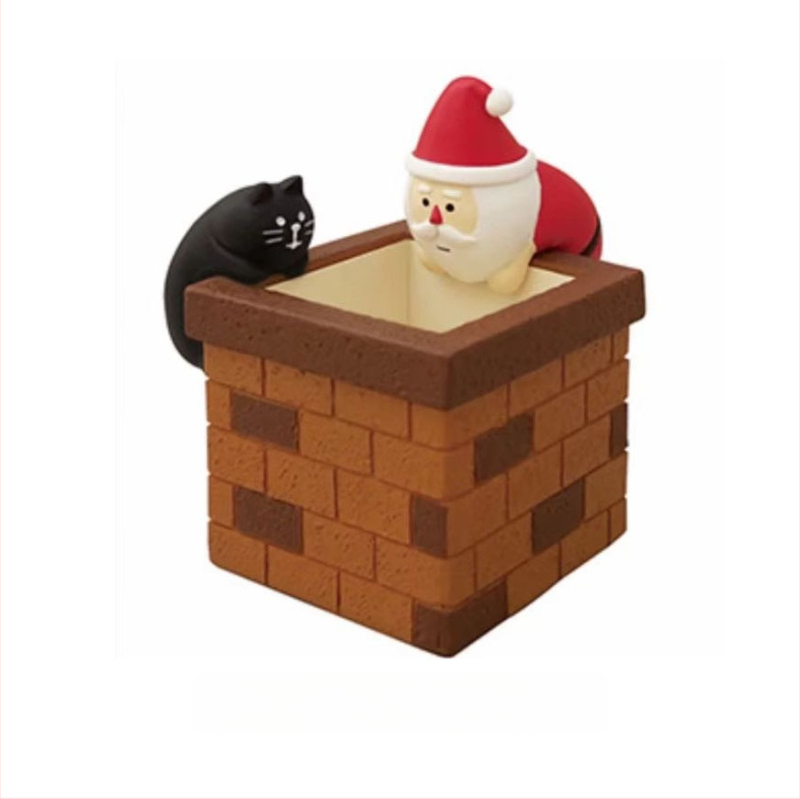 Sveķu Ziemassvētku figūras dekorācijām – Ziemassvētku vecītis, ragainā sānija un sniegavīrs | Materiāls: sveķi; Zīmols: Qingheng crafts