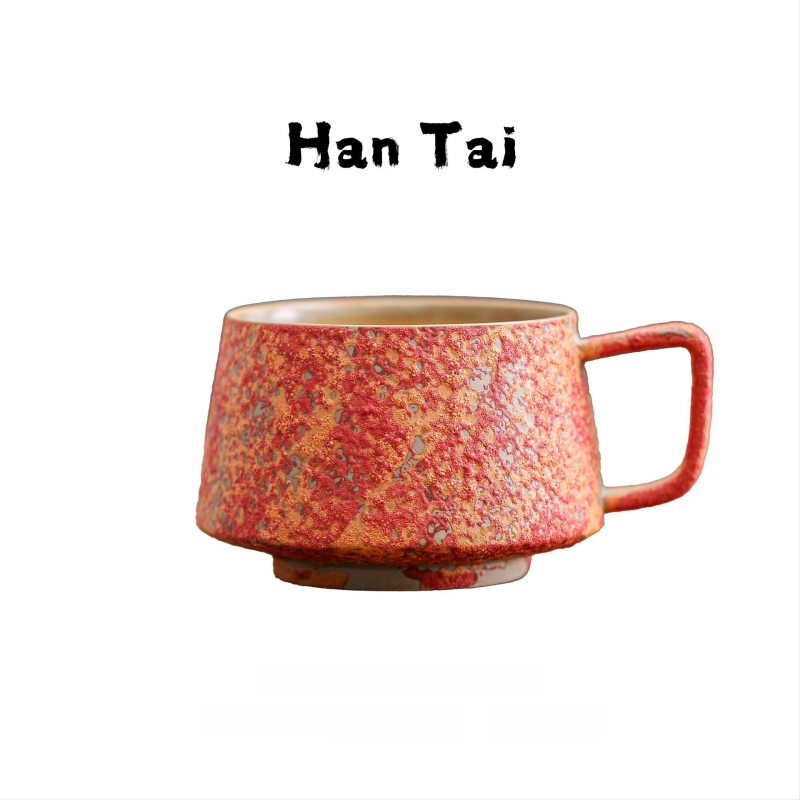 Κεραμικό φλυτζάνι καφέ σε νορδικό στυλ με latte art, ρετρό σχεδίαση, βάρος 300 g, δυνατότητα εκτύπωσης λογοτύπου, προσαρμογή διαθέσιμη