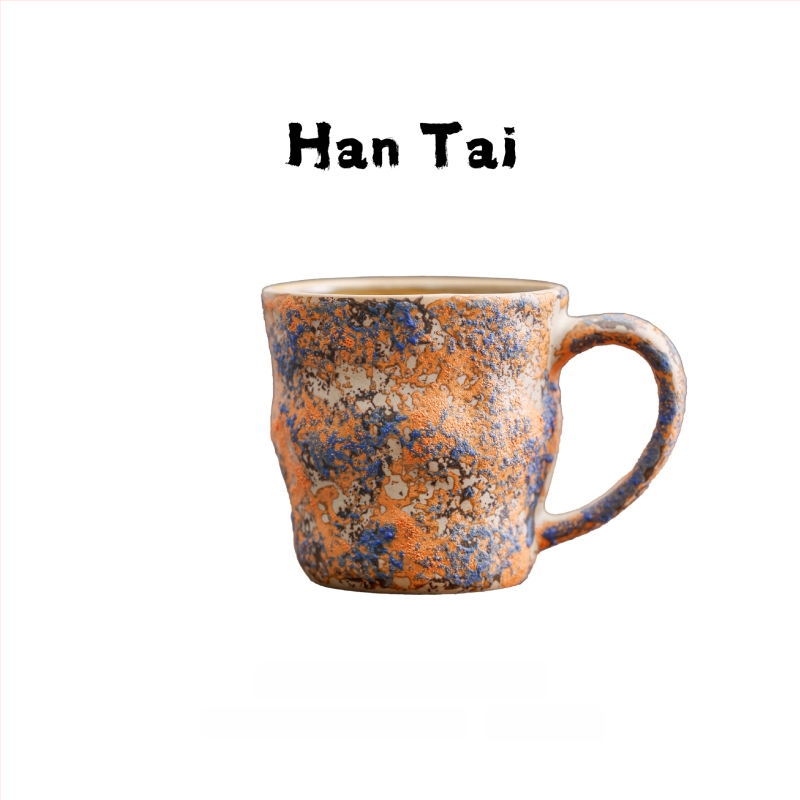 Κεραμικό φλυτζάνι καφέ σε νορδικό στυλ με latte art, ρετρό σχεδίαση, βάρος 300 g, δυνατότητα εκτύπωσης λογοτύπου, προσαρμογή διαθέσιμη