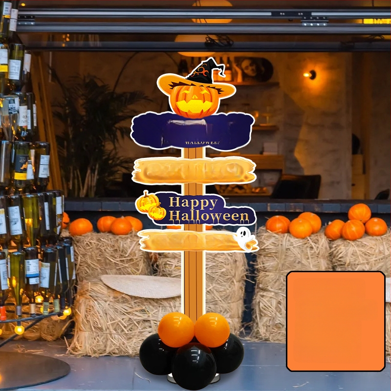 Dekoratyviniai gatvių ženklai patalpų dekoravimui - KT lenta, animacinio stiliaus, Helovinas