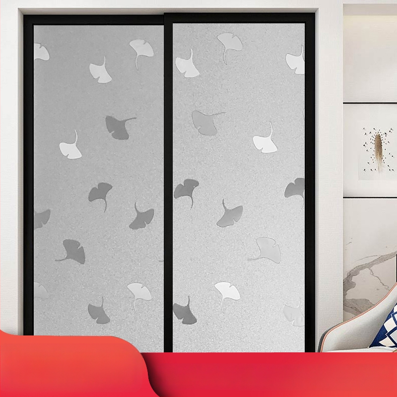 Praustuvo stiklo plėvelė privatumo užtikrinimui, matinė, geometrinis raštas, vienas lapas (vonios langams)