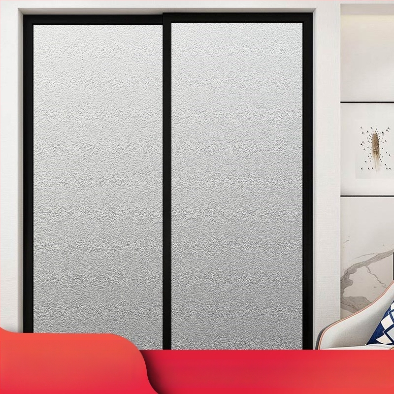 Praustuvo stiklo plėvelė privatumo užtikrinimui, matinė, geometrinis raštas, vienas lapas (vonios langams)