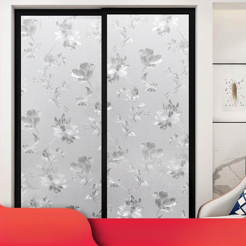 Praustuvo stiklo plėvelė privatumo užtikrinimui, matinė, geometrinis raštas, vienas lapas (vonios langams)