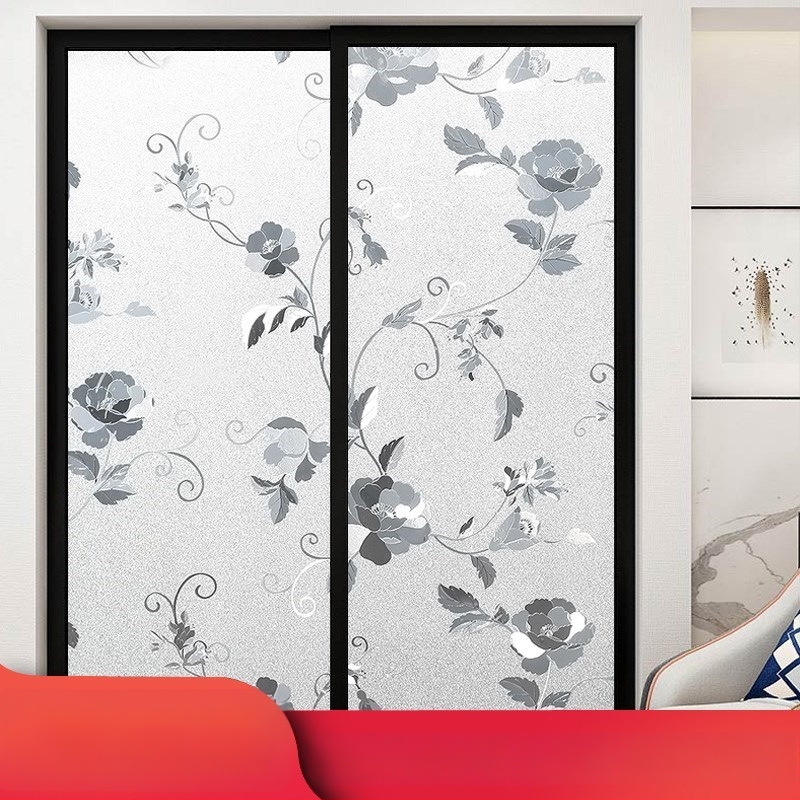 Praustuvo stiklo plėvelė privatumo užtikrinimui, matinė, geometrinis raštas, vienas lapas (vonios langams)