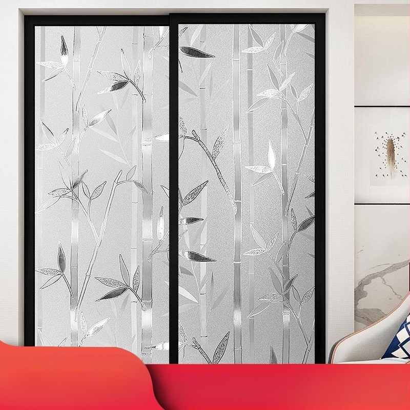 Praustuvo stiklo plėvelė privatumo užtikrinimui, matinė, geometrinis raštas, vienas lapas (vonios langams)