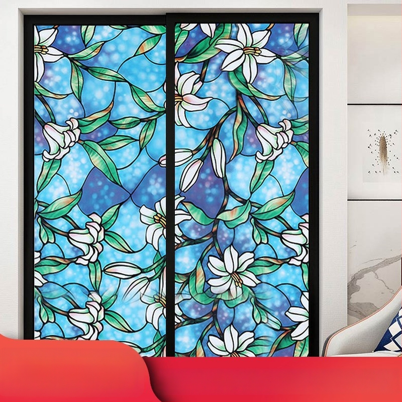 Praustuvo stiklo plėvelė privatumo užtikrinimui, matinė, geometrinis raštas, vienas lapas (vonios langams)