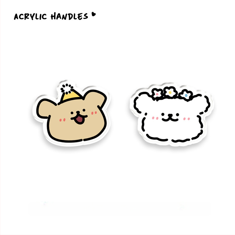 Дръжка за шкаф от акрил, дизайн с мило животно, JY376, Nine One, 1 бр.