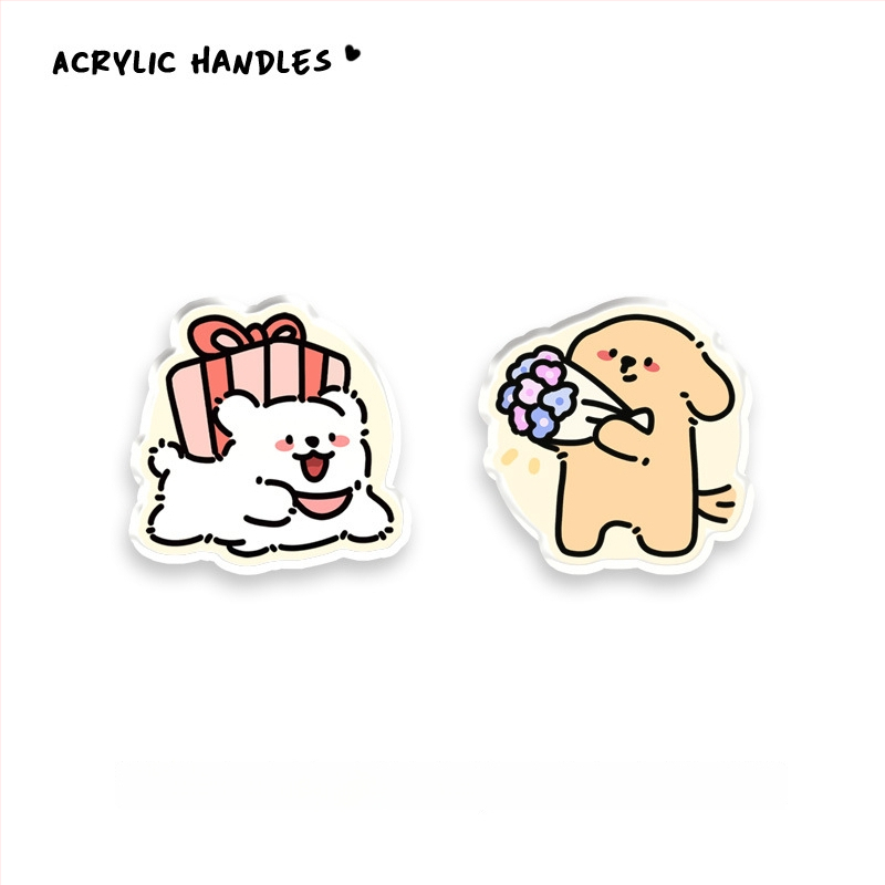 Дръжка за шкаф от акрил, дизайн с мило животно, JY376, Nine One, 1 бр.