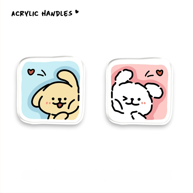 Дръжка за шкаф от акрил, дизайн с мило животно, JY376, Nine One, 1 бр.