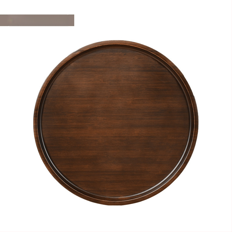 Stačiakampis bambukinis arbatos padėklas su glazūruota paviršiumi, vientisas raštas, naujo Kinų stiliaus, tinkamas viešbučiams ir arbatos serviravimui