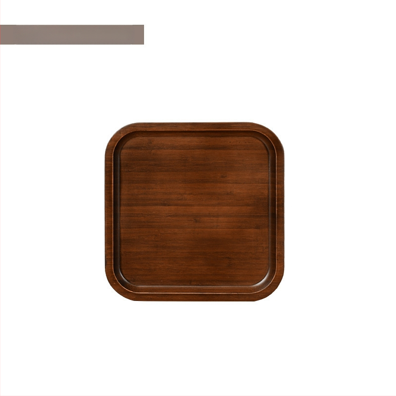 Stačiakampis bambukinis arbatos padėklas su glazūruota paviršiumi, vientisas raštas, naujo Kinų stiliaus, tinkamas viešbučiams ir arbatos serviravimui