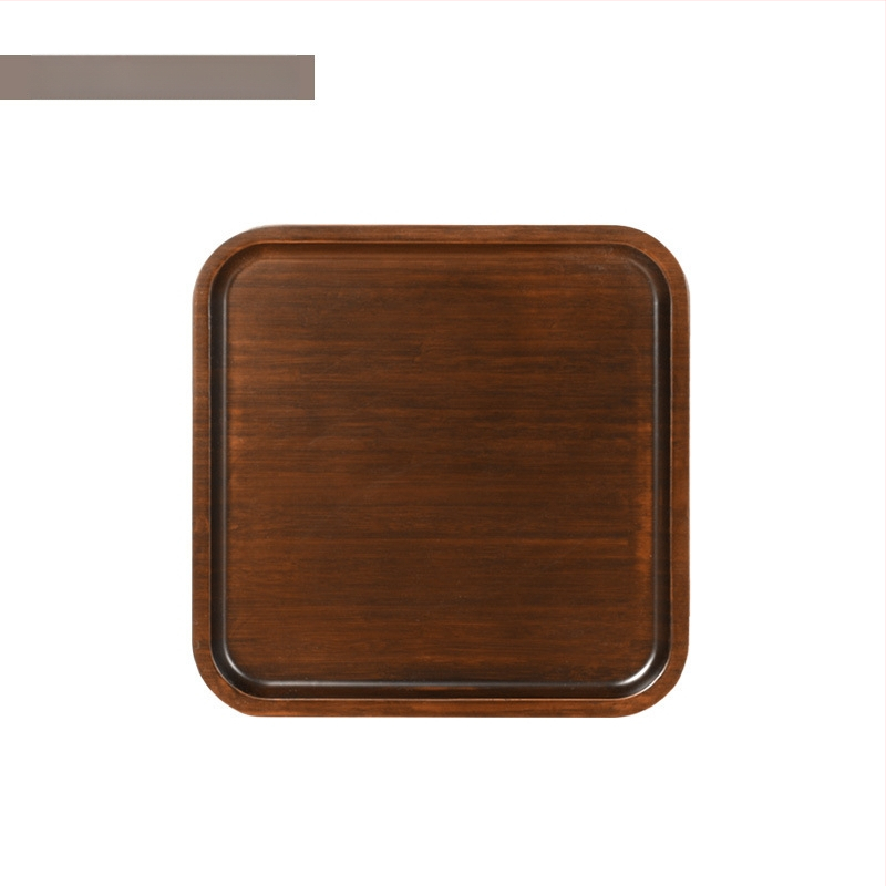 Stačiakampis bambukinis arbatos padėklas su glazūruota paviršiumi, vientisas raštas, naujo Kinų stiliaus, tinkamas viešbučiams ir arbatos serviravimui