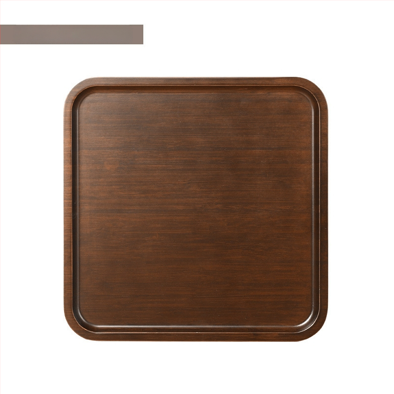 Stačiakampis bambukinis arbatos padėklas su glazūruota paviršiumi, vientisas raštas, naujo Kinų stiliaus, tinkamas viešbučiams ir arbatos serviravimui