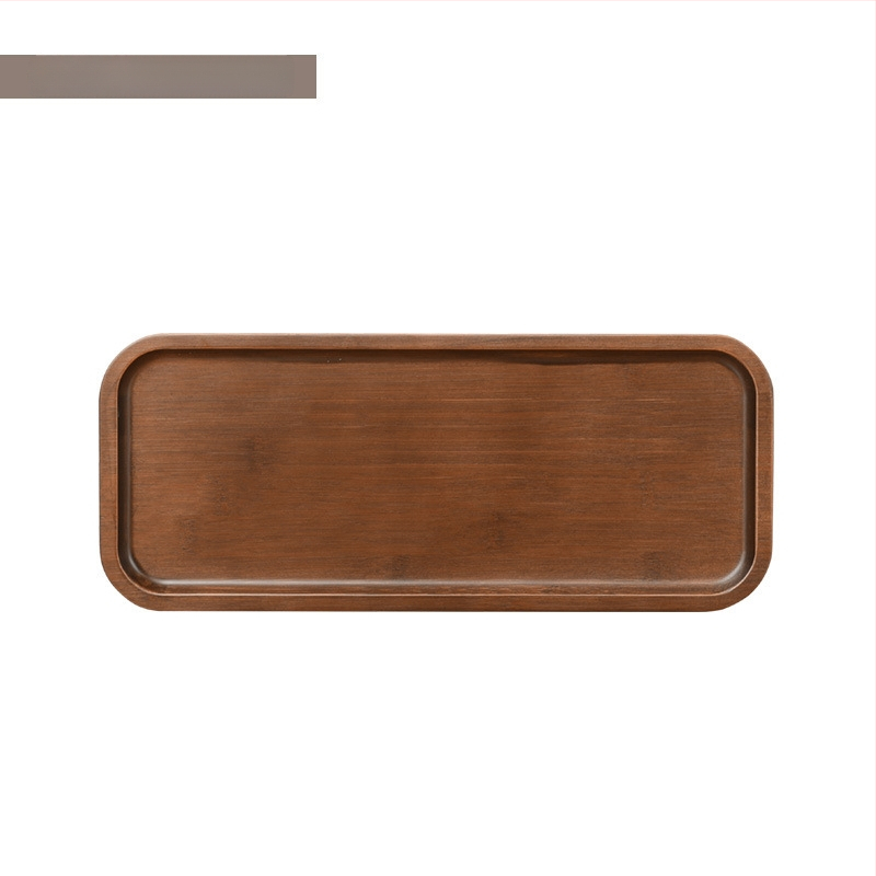 Stačiakampis bambukinis arbatos padėklas su glazūruota paviršiumi, vientisas raštas, naujo Kinų stiliaus, tinkamas viešbučiams ir arbatos serviravimui