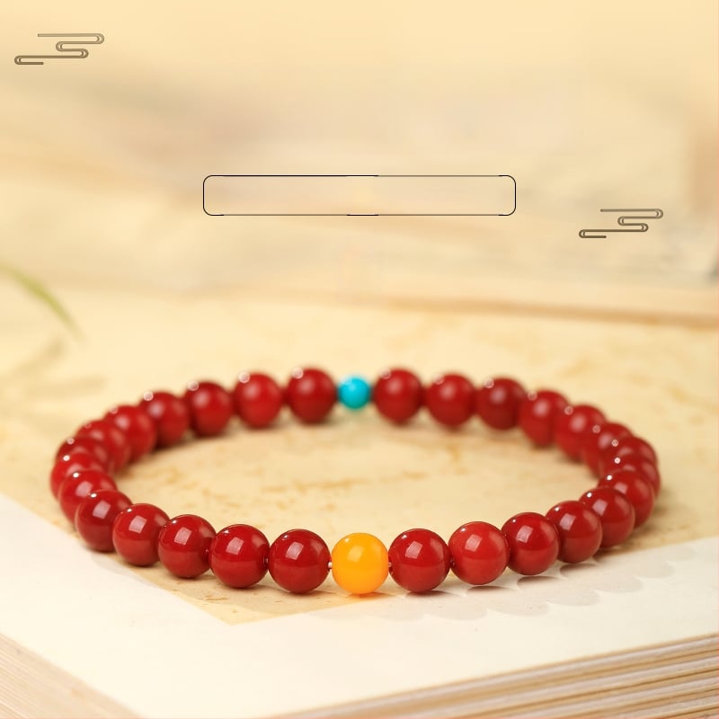 Гривна от южен червен агат — полирана, унисекс, стил свеж и сладък, форми: звезда/геометрична, пролет 2025