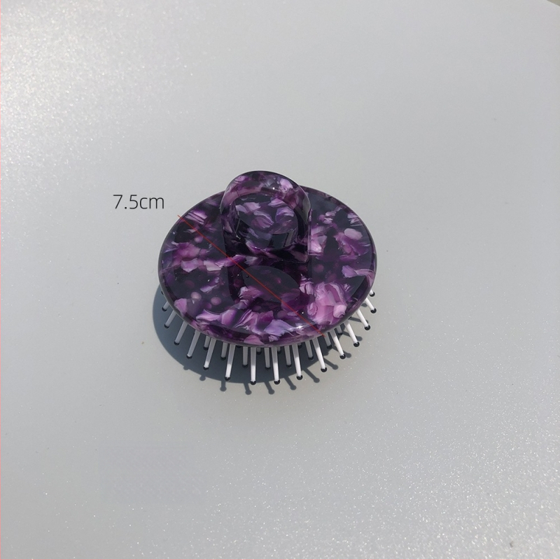 Гребен за коса с въздушна възглавница, материал оцетна киселина, винтидж стил, унисекс, кръгло оформяне, прилагане на масло