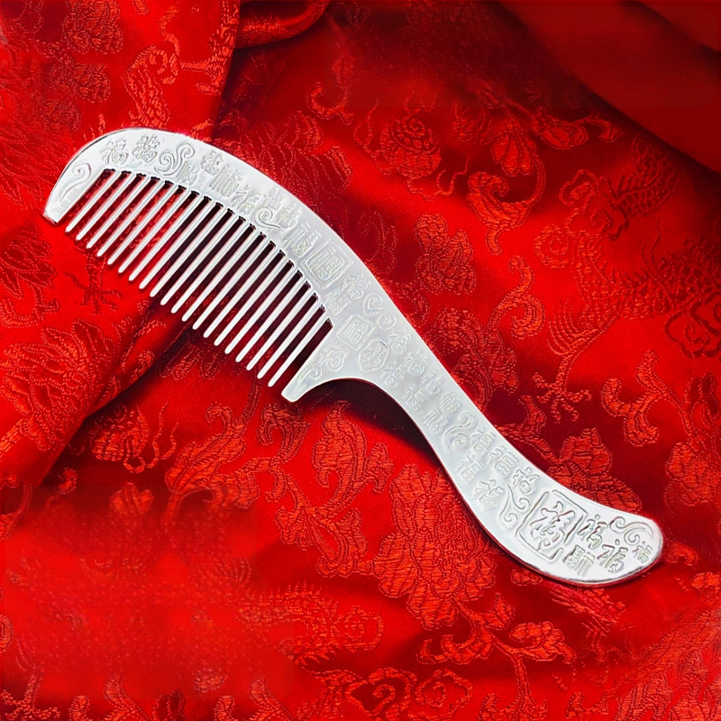 S999 grynas sidabras plaukų šukė, gėlės formos, rankų darbas, plaukų aksesuarai