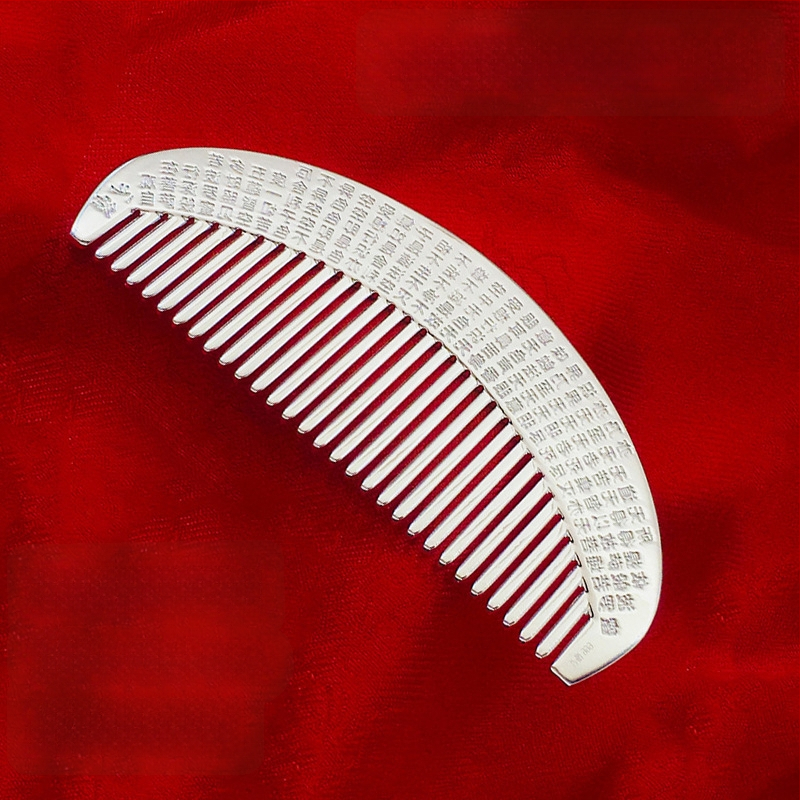 S999 grynas sidabras plaukų šukė, gėlės formos, rankų darbas, plaukų aksesuarai